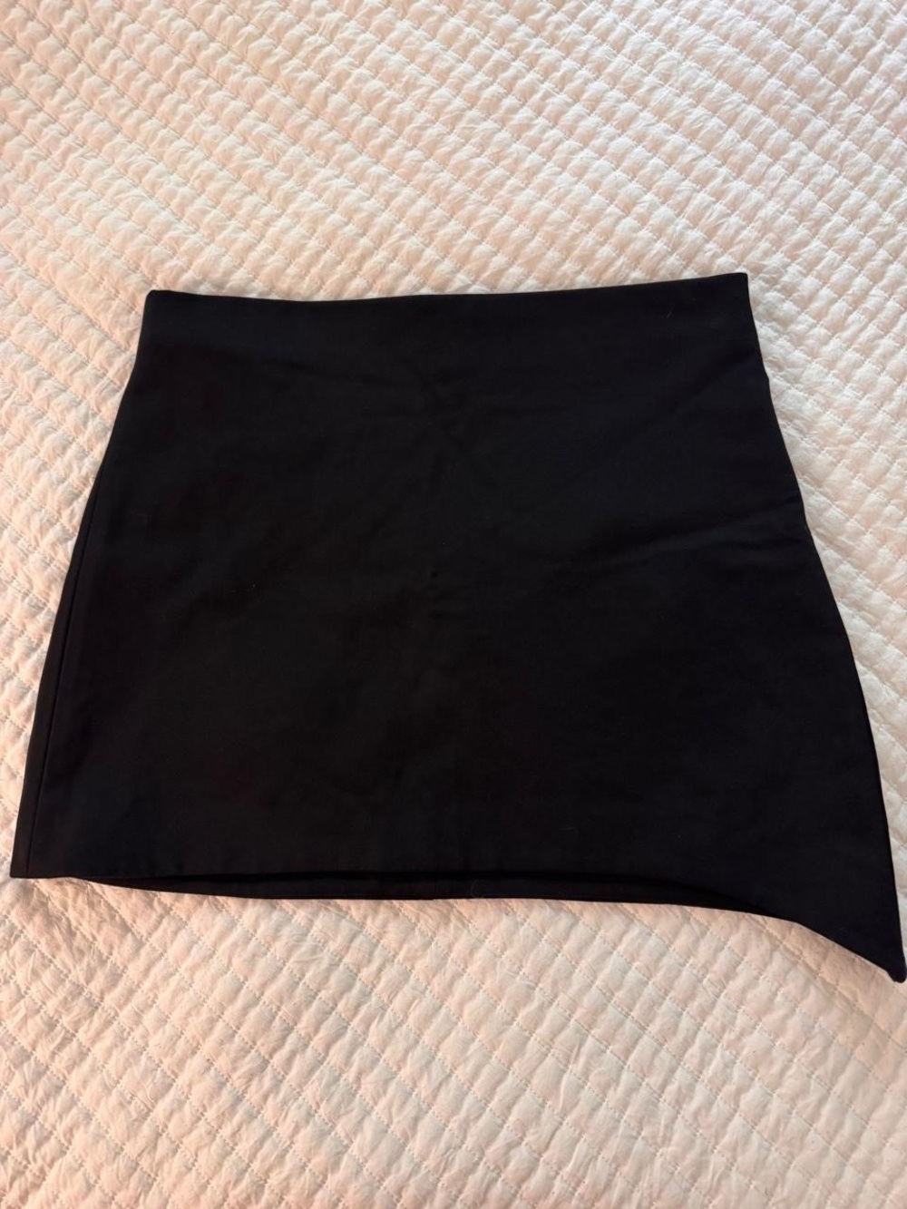 Zara asymmetrical black mini skirt- Size L